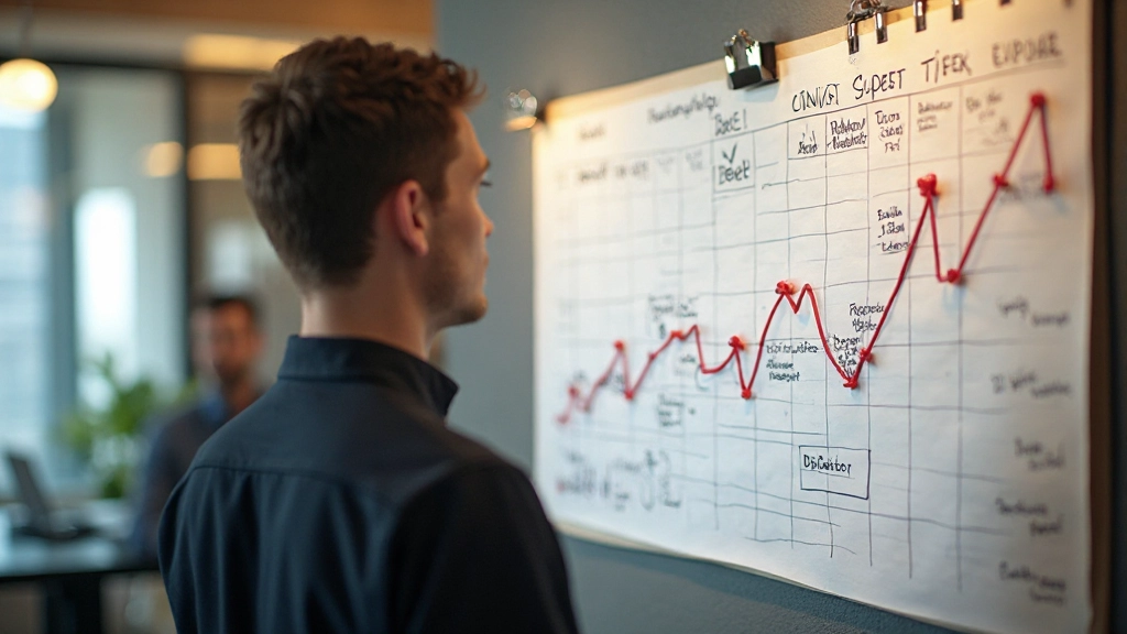 Man met koptelefoon luistert naar Nederlandse podcast op laptop, aantekeningen makend